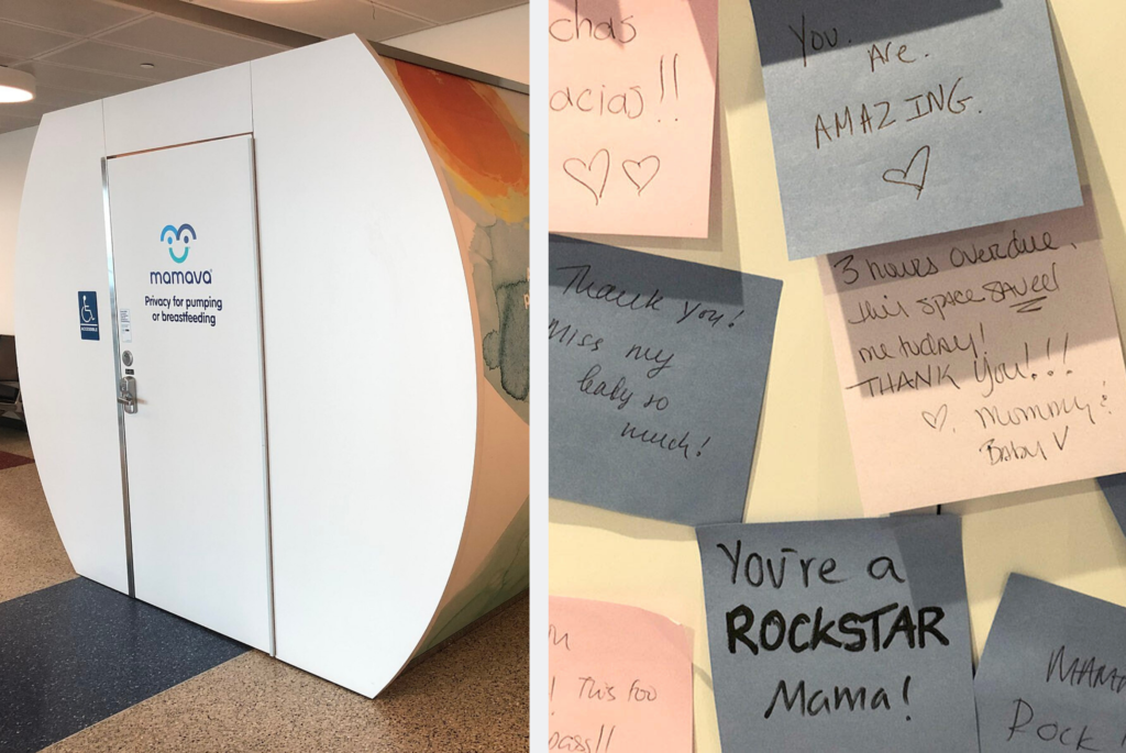 Moms Leave Hundreds of Notes of Support in an Airport Nursing Pod