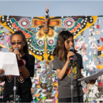 Youth activists for The Butterfly Effect speaking at a DC rally.