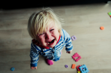 Child having a tantrum.