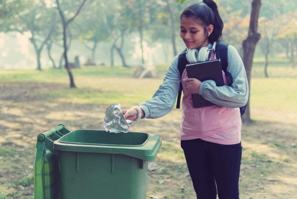 "Where does my trash go?" A script for explaining trash and recycling