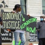 Juneteenth reparations rally in St. Paul, MN.