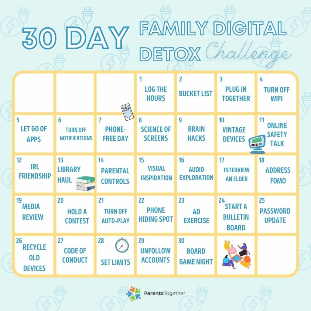 30-Day Family Digital Detox Challenge - ParentsTogether