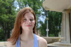 A photo of student Meghan Cuddy, a sophmore at Jones College Prep High School.