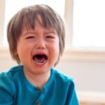 Crying toddler