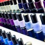 rows of nail polish bottles
