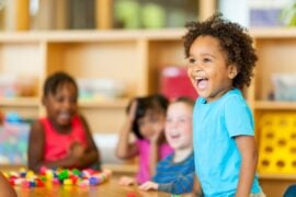 Group of preschool kids