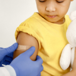 child getting a vaccine