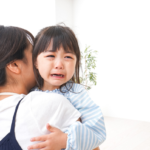 Toddler having a crying tantrum