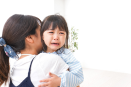 Toddler having a crying tantrum