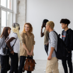 Group of teens hanging out