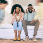 Stressed parents trying to cope