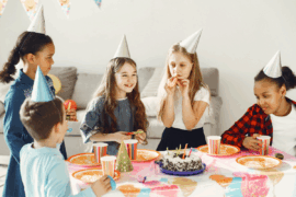 Kids at a birthday party