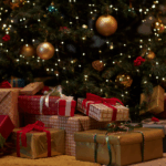 Christmas tree and presents