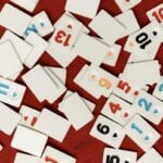 Number tiles from a game