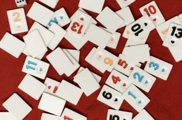 Number tiles from a game