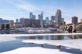 Minneapolis in winter