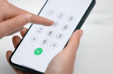 Dialing on a smartphone