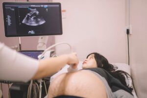 Ultrasound on pregnant patient
