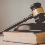 Judge's gavel and law book