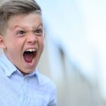Angry kid shouting