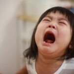 Toddler girl crying