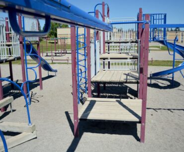 Playground on a sunny day